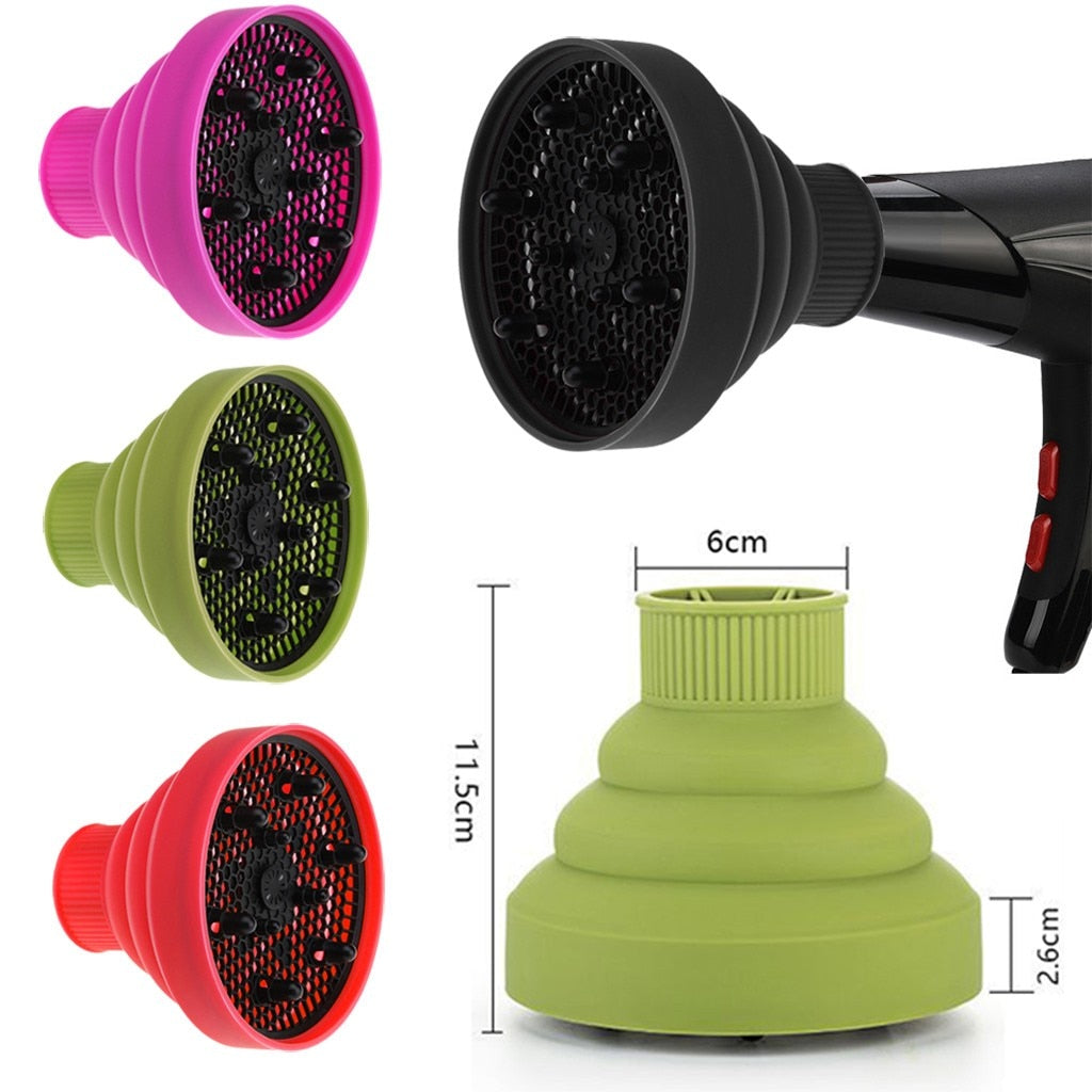 Difusor Plegable de Silicona para Secado y Estilizado del Cabello